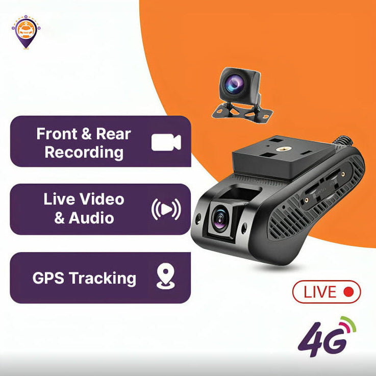 JC400R Dash Cam (Front & Rear) – Driver Monitoring & Vehicle Tracking